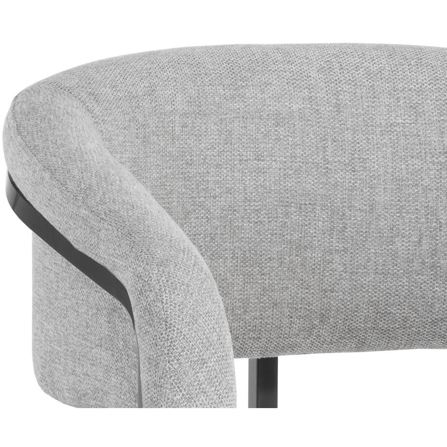 Marris Gunmetal / Belfast Heather Grey Dining Armchair